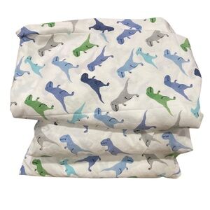 Pottery Barn Kids Warren Dino TWIN Sheet Set